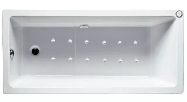 Аэромассаж Riho Lusso Plus Yan Pool Ideal AM с электроуправлением, хром/плоская форсунка