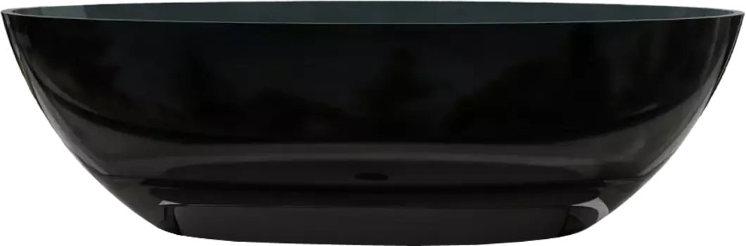 Акриловая ванна Abber Kristall Onyx 180х85 см, черная AT9702Onyx