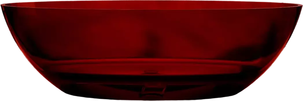 Акриловая ванна Abber Kristall Rubin 180х85 см, красная AT9702Rubin