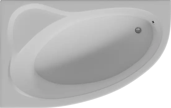Акриловая ванна Акватек Фиджи 170x110 левая, с вклееным каркасом FID170-0000006
