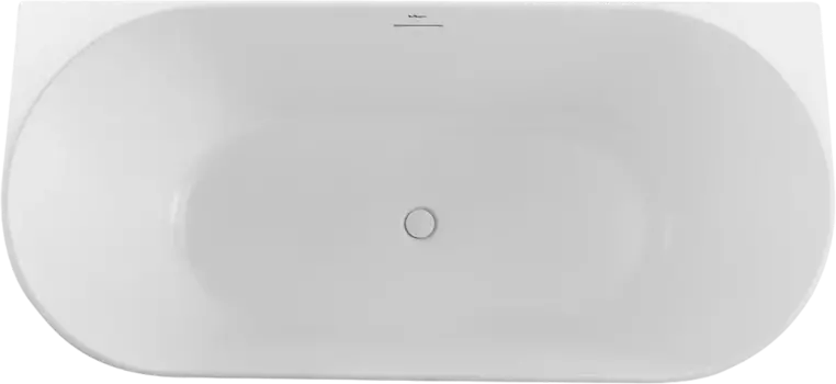 Акриловая ванна BelBagno BB412 170x80 см, овальная, со сливом-переливом, с донным клапаном, белая матовая BB412-1700-800-MATT
