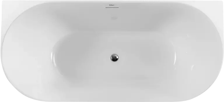 Акриловая ванна BelBagno BB412 170x80 см, овальная, со сливом-переливом, с донным клапаном BB412-1700-800