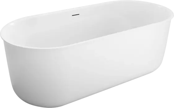 Акриловая ванна BelBagno BB709-1700-780 170x80 см, отдельностоящая, овальная, со сливом-переливом, с донным клапаном