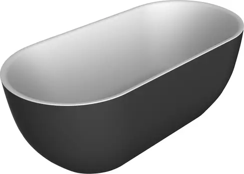 Акриловая ванна BelBagno BB70-1700-800-W/NM 170x80 белый глянец/чёрная матовая