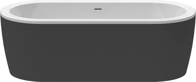 Акриловая ванна Cezares Slim SLIM CENTRAL-180-80-60-NERO-SET 180x80
