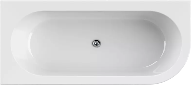 Акриловая ванна Cezares Slim SLIM CORNER-180-80-60-L-NERO-SET 180x80