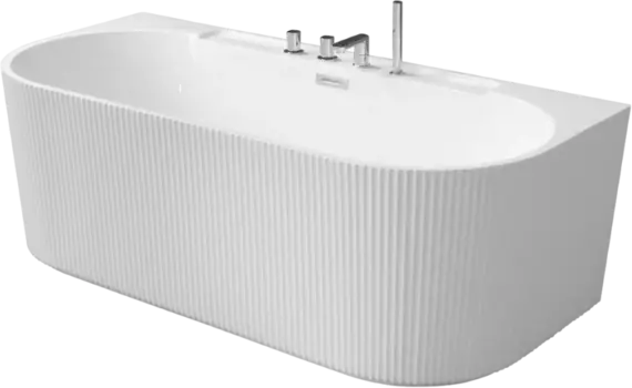 Акриловая ванна Esbano Aruba 170x80 см, с ножками, со сливом-переливом, с донным клапаном, со смесителем Aruba-SM