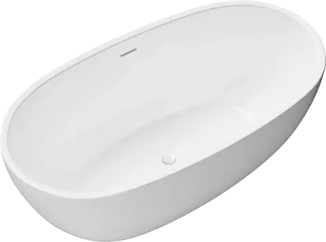 Акриловая ванна Grossman Classic GR-2503 170x85 см, отдельностоящая, овальная, с каркасом, со сливом-переливом
