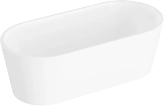 Акриловая ванна VitrA Geo 170x80 см, отдельностоящая, овальная, со сливом-переливом 65370006000