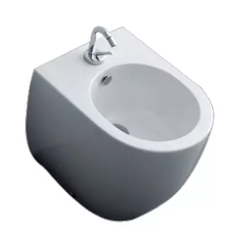 Биде напольное Kerasan Flo 312101 укороченное