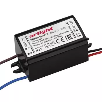 Блок питания Arlight ARPV-LV12005 12V 4,8W IP67 0,4A 011750 /011750