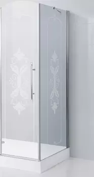 Боковая стенка Cezares Giubileo-Fix-90 L, стекло с узором, хром GIUBILEO-90-FIX-CP-Cr-L