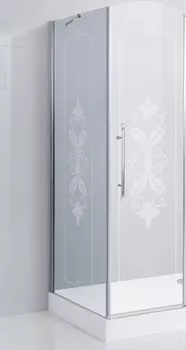 Боковая стенка Cezares Giubileo-Fix-90 R, стекло с узором, хром GIUBILEO-90-FIX-CP-Cr-R