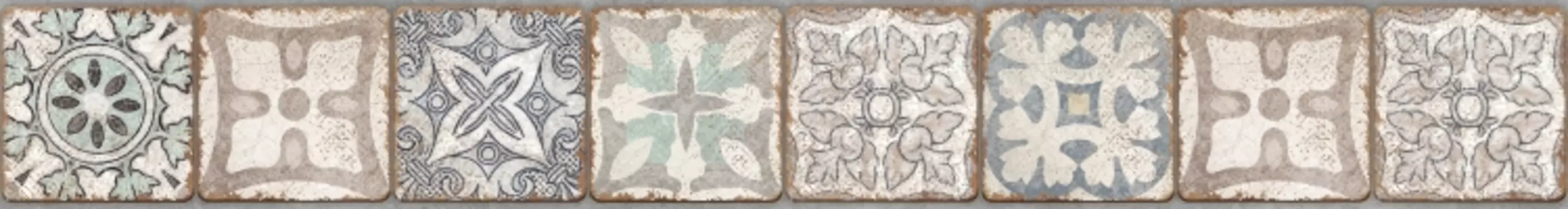 Бордюр Cersanit Majolika 8x60 многоцветный