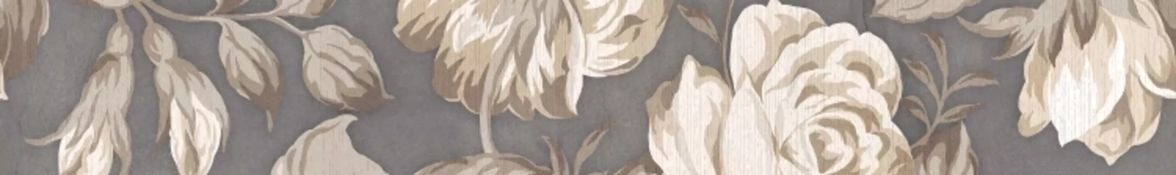 Бордюр LB-Ceramics Фиори Гриджо 1506-0100