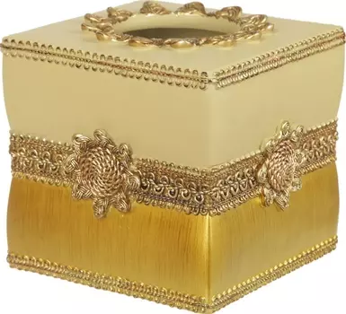 Бокс для салфеток Avanti Braided Medallion 11166E золотисто-бежевый