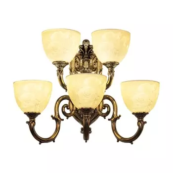 Бра Bohemia Ivele 7203B16/3+2/210 NB P1 U Rose