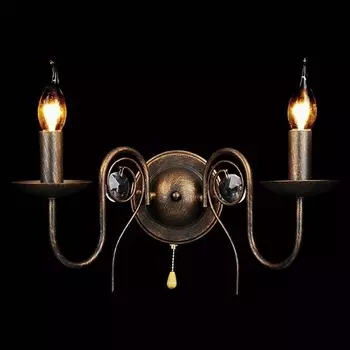 Бра Eurosvet 60018/2 черный с золотом