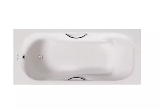 Чугунная ванна Акватек Гамма 180х80 с ручками AQ8080FH-00