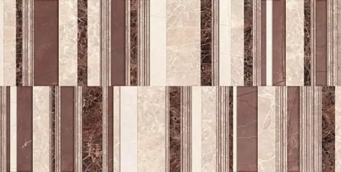 Декор Creto Pulpis Intarsia 31x61, бежевый, коричневый MEH59D13100C