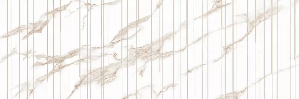 Декор Creto Shine Diamond 30х90 белый 04-01-1-54-03-00-1888-0