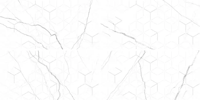 Декор Global Tile Siluet GT124VG 50x25 белый