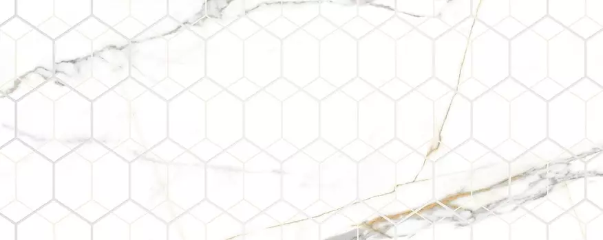 Декор Laparet Champagne 20x50, белый