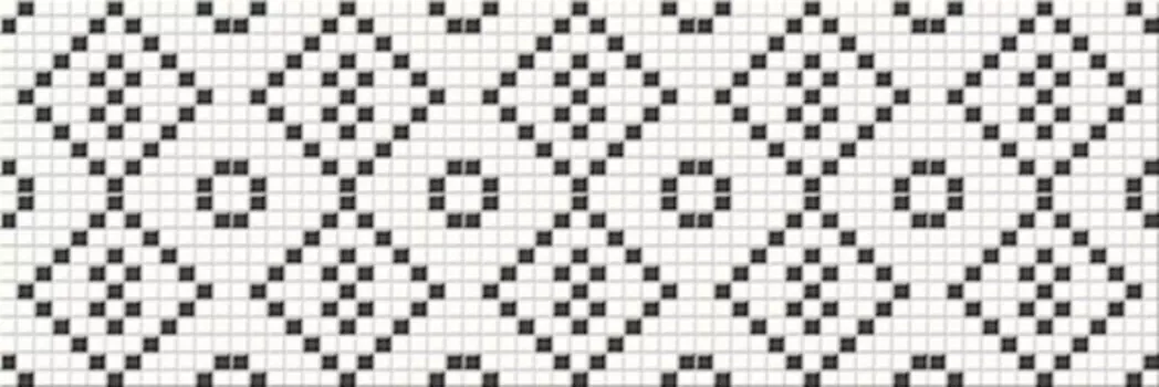 Декор Mei Pret-a-Porte Mosaic черно-белый