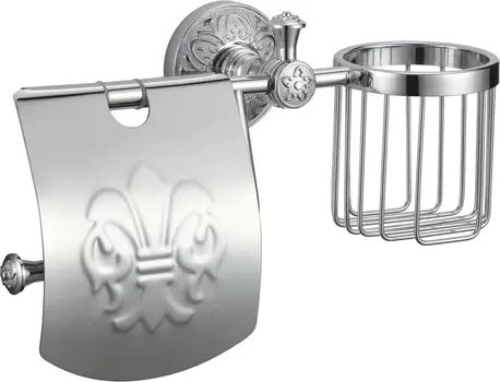 Держатель туалетной бумаги Savol 58а S-L05851A хром, с держателем освежителя воздуха