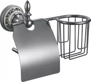 Держатель туалетной бумаги Savol 68а S-L06851A хром, с держателем освежителя воздуха