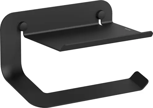 Держатель туалетной бумаги Sonia Quick 185252 с полочкой, черный