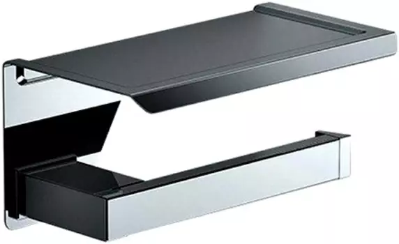 Держатель туалетной бумаги Sonia S-Cube 173938 с полочкой для телефона