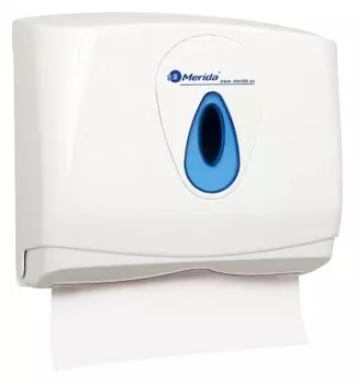 Диспенсер бумажных полотенец Merida Top Mini ATN201 синяя капля