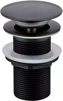 Донный клапан для раковины Boheme Black 612-B без перелива