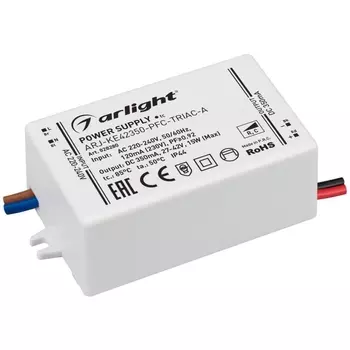 Драйвер Arlight ARJ-KE42350-PFC-Triac-A 27-42V 15W IP44 0,35A 028280 /028280