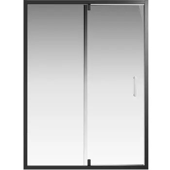 Душевая дверь Creto Astra стекло прозрачное профиль черный 140х195 см 121-WTW-140-C-B-6