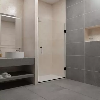 Душевая дверь RGW Passage PA-06B 80x195 профиль чёрный, стекло прозрачное 41080608-54