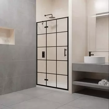 Душевая дверь RGW Passage PA-07B L 100x195 профиль чёрный, стекло прозрачное 41080710-84L
