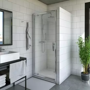 Душевая дверь Roth PROXIMA 110х200 профиль хром, стекло прозрачное 525-1100000-00-02