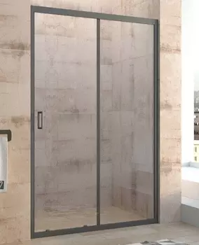 Душевая дверь Veconi Vianno 130х195 профиль черный, стекло прозрачное VN46B-130-01-19C1
