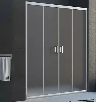 Душевая дверь Veconi Vianno 190х185 профиль хром, стекло матовое VN45-190-02-19C1