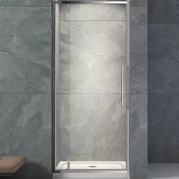 Душевая дверь Veconi Vianno 80х195 профиль хром, стекло прозрачное VN33-80-01-C7