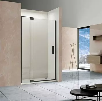 Душевая дверь Vincea Extra VDP-1E8090CLB 80/90х200 профиль черный, стекло прозрачное