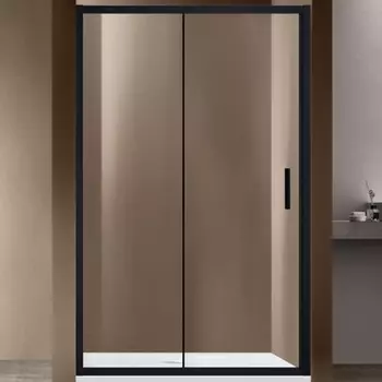 Душевая дверь Vincea Garda VDS-1G130CLB 130x190 профиль черный, стекло прозрачное