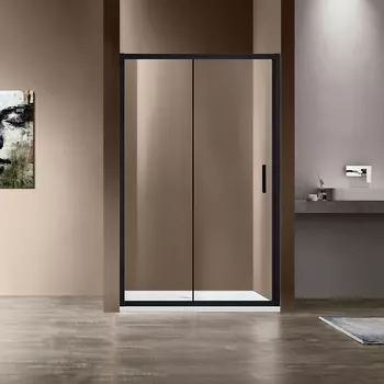Душевая дверь Vincea Garda VDS-1G150CLB 150х190 профиль черный, стекло прозрачное