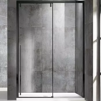 Душевая дверь Vincea Lugano VDS-1L140CLB-1 140x195 профиль чёрный, стекло прозрачное
