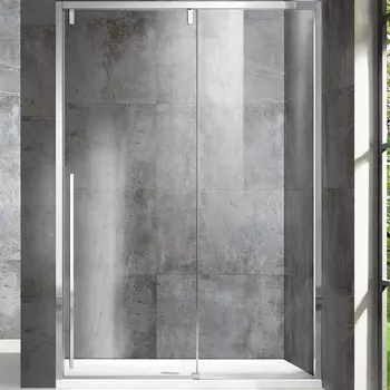 Душевая дверь Vincea Lugano VDS-1L160CL-1 160x195 профиль хром, стекло прозрачное