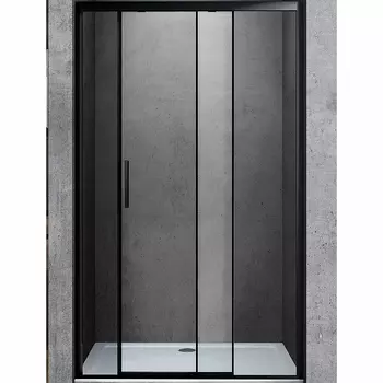 Душевая дверь Vincea Soft VDS-3SO110CLB 110х195 профиль черный, стекло прозрачное
