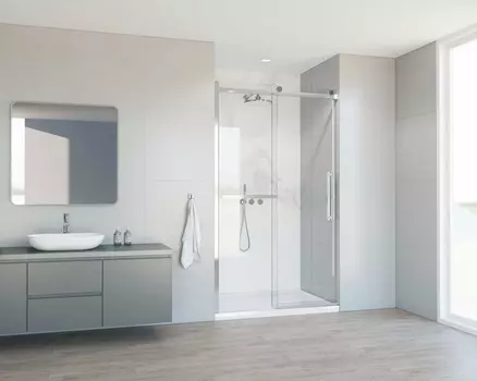 Душевая дверь Vincea Сomo Soft VDS-1CS150CL 150х195 профиль хром, стекло прозрачное