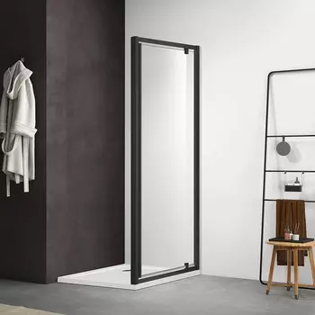 Душевая дверь в нишу Акватек AQ ARI PI 10020BL 100 см, черная матовая